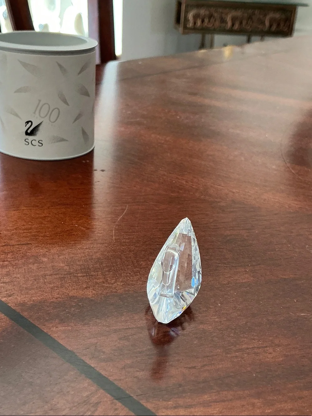 Swarovski crystal swan